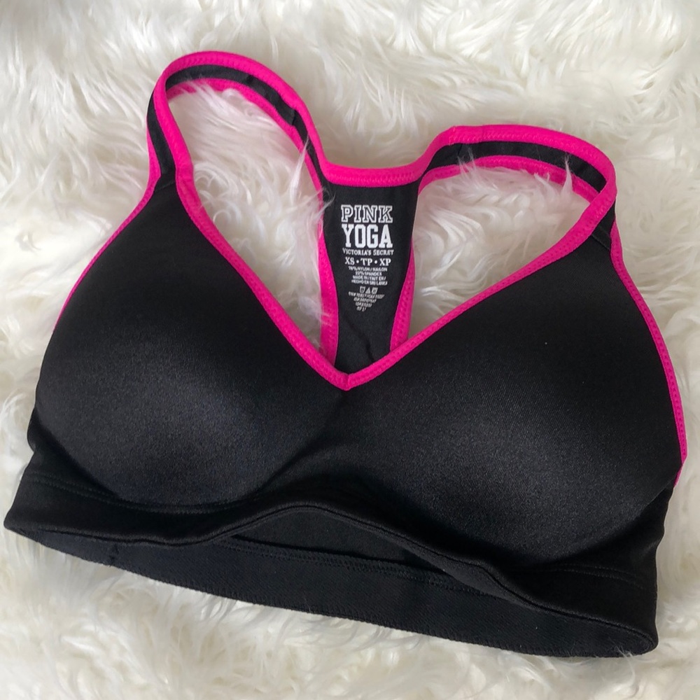 PINK yoga sports bra with padding